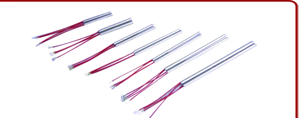 Medium and low watt density single-head cartridge heaters